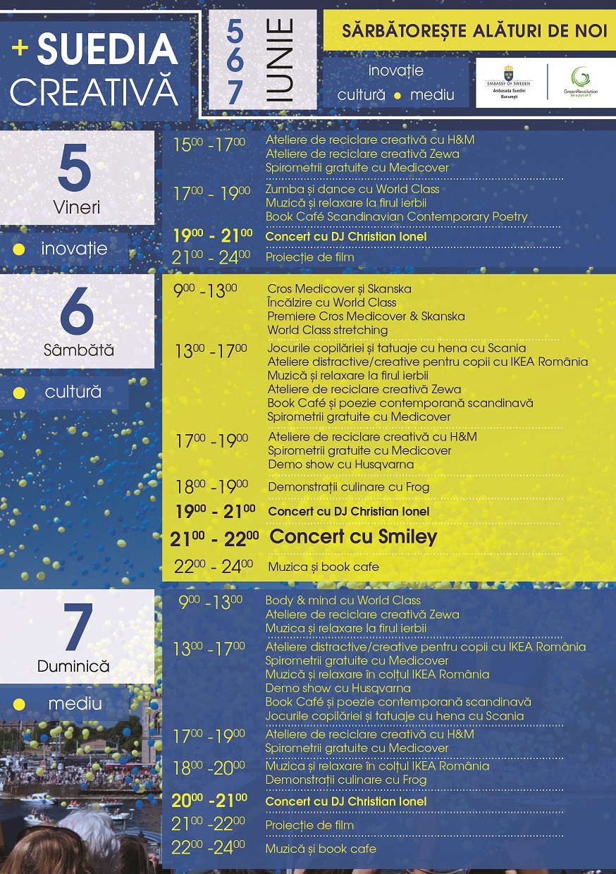 Program Suedia Creativa pe ore